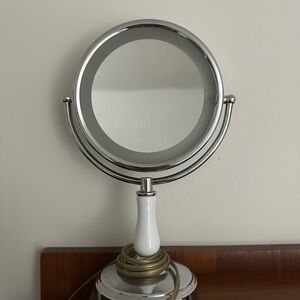 Elegant Silver Vanity Mirror